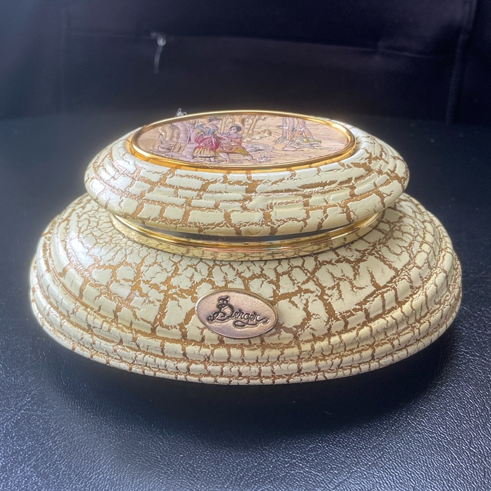 🩷VTG Berger Italian Porcelain Jewelry Trinket Box